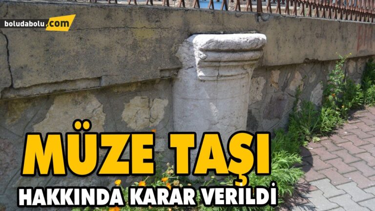 İSTİNAT DUVARI İNŞAATINDA KULLANILAN MEZAR TAŞI MÜZEYE KALDIRILACAK