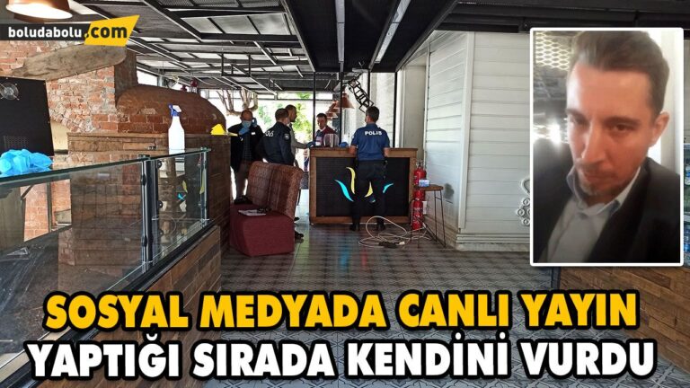 SOSYAL MEDYADA CANLI YAYIN YAPTIĞI SIRADA KENDİNİ VURDU