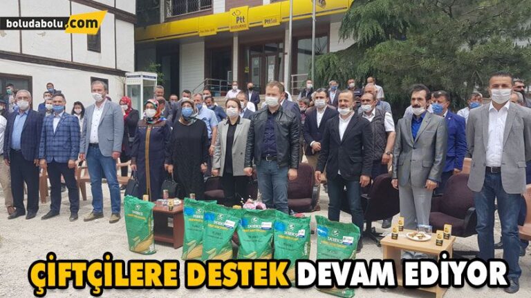 ÇİFTÇİLERE DESTEK DEVAM EDİYOR