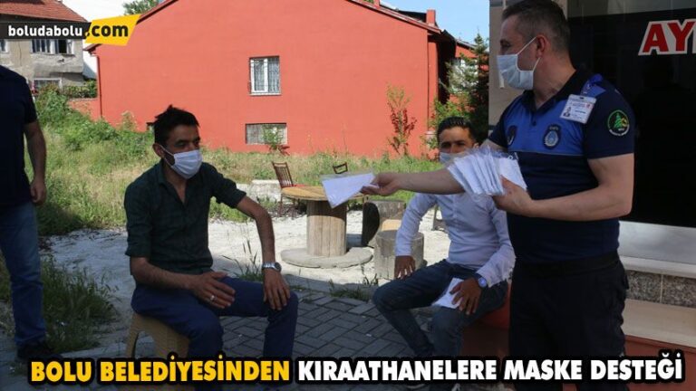 KIRAATHANELERİN MASKE İHTİYACI BOLU BELEDİYESİ’NDEN