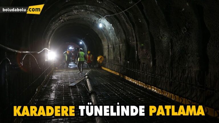 Karadere Tünelinde Patlama