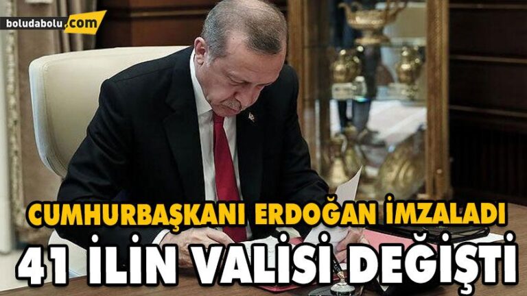 41 ilin valisi değişti