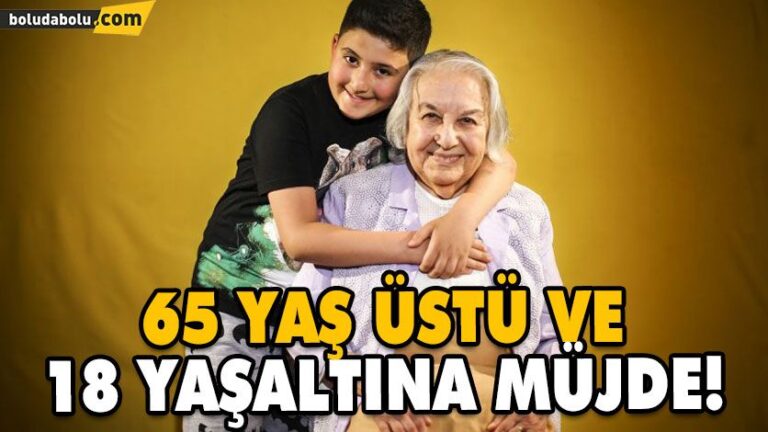 65 yaş üstüne ve 18 yaş altına yasak kalktı