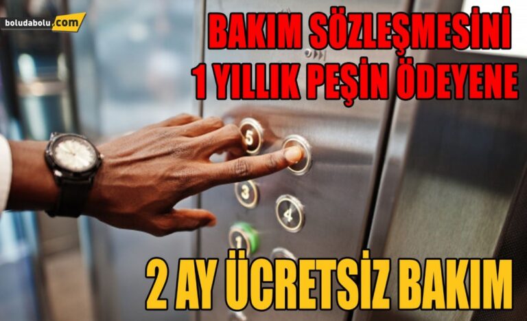 Prodef Asansör’den 2 ay ücretsiz bakım