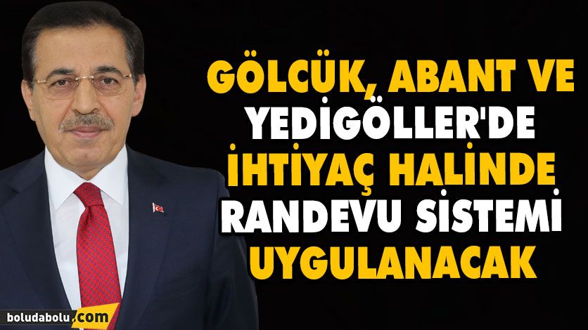 Gölcük, Abant ve Yedigöller’de ihtiyaç halinde randevu sistemi uygulanacak Gölcük, Abant ve Yedigöller’de ihtiyaç halinde randevu sistemi uygulanacak