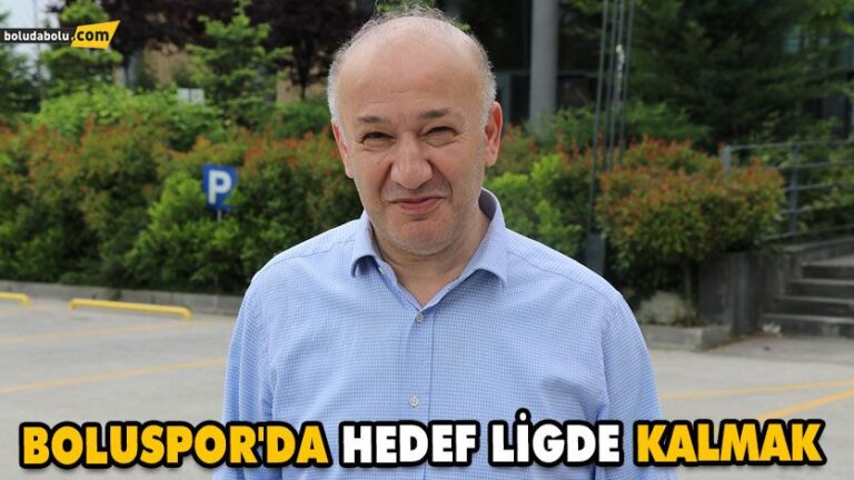Boluspor’da hedef ligde kalmak