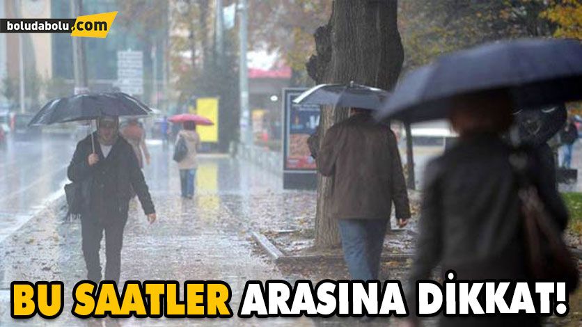 Bolulular bu saatler arasına dikkat! Bolulular bu saatler arasına dikkat!