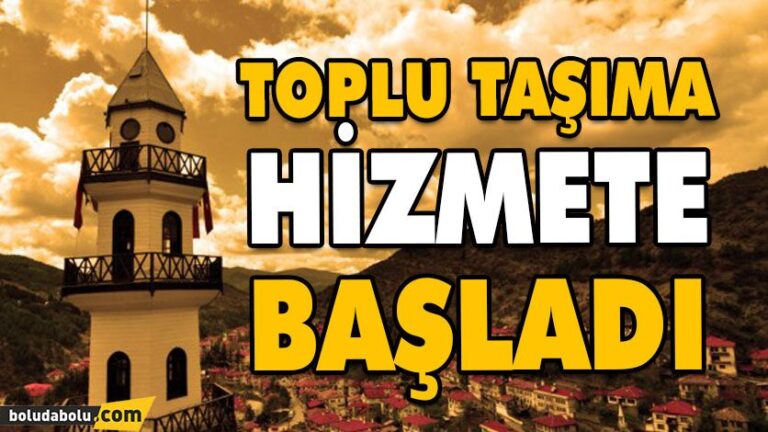 Göynük’te toplu taşıma hizmete başladı