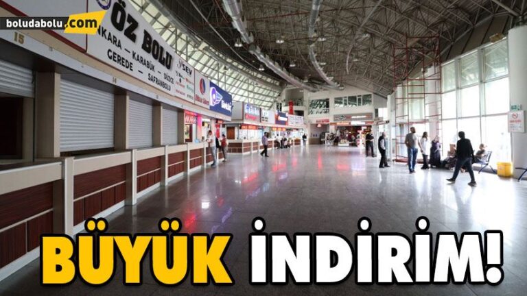 Şehirlerarası otobüs bilet fiyatlarında indirim