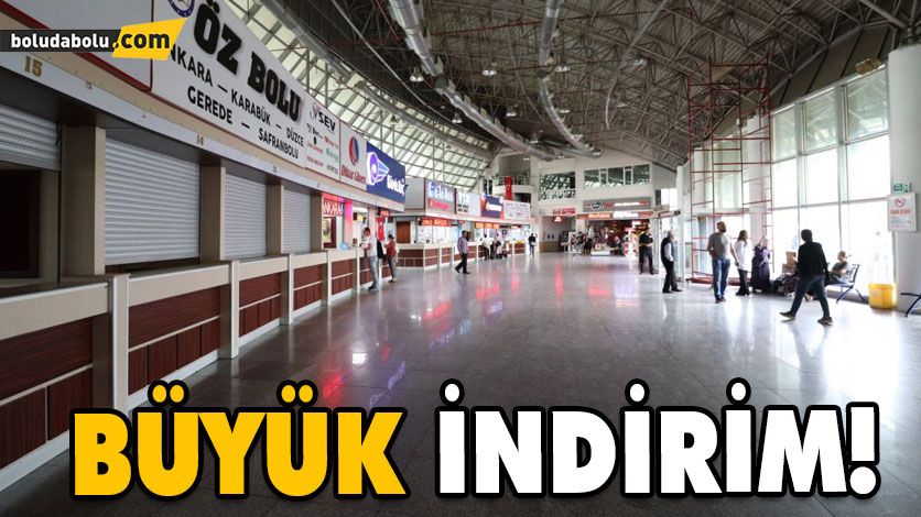 Şehirlerarası otobüs bilet fiyatlarında indirim
