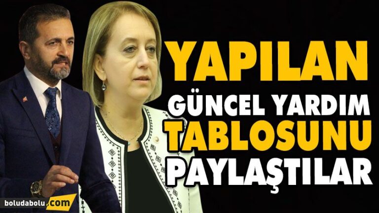 Yapılan güncel yardım tablosunu paylaştılar