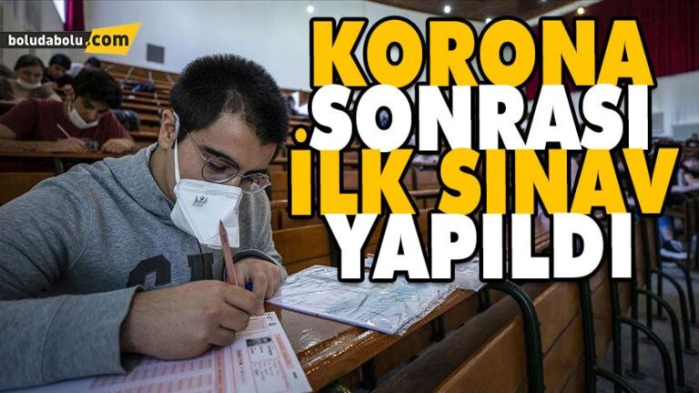Normalleşme döneminde ilk sınav yapıldı