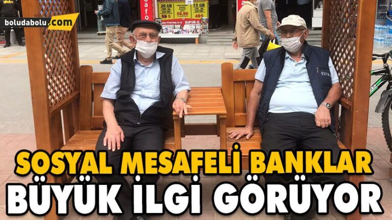 SOSYAL MESAFELİ BANKLAR BÜYÜK İLGİ GÖRÜYOR