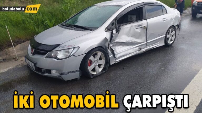 İki otomobilin çarpıştığı kazada 4 kişi yaralandı