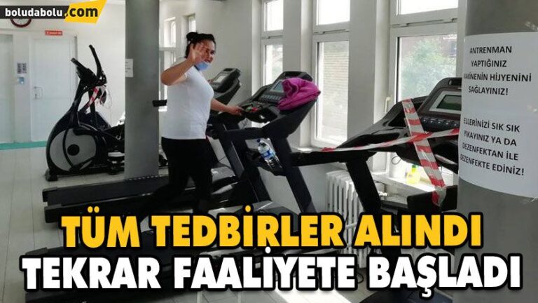 MENGEN BELEDİYESİ FİTNESS SALONU DA AÇILDI