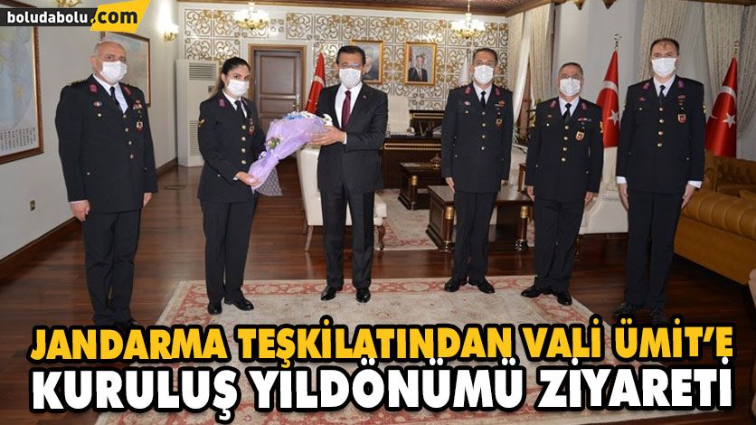 JANDARMA TEŞKİLATINDAN VALİ ÜMİT’E KURULUŞ YILDÖNÜMÜ ZİYARETİ JANDARMA TEŞKİLATINDAN VALİ ÜMİT’E KURULUŞ YILDÖNÜMÜ ZİYARETİ
