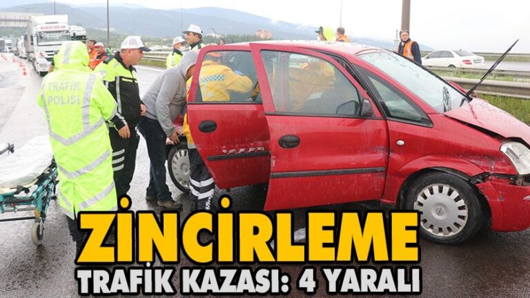Zincirleme Trafik Kazası: 4 Yaralı