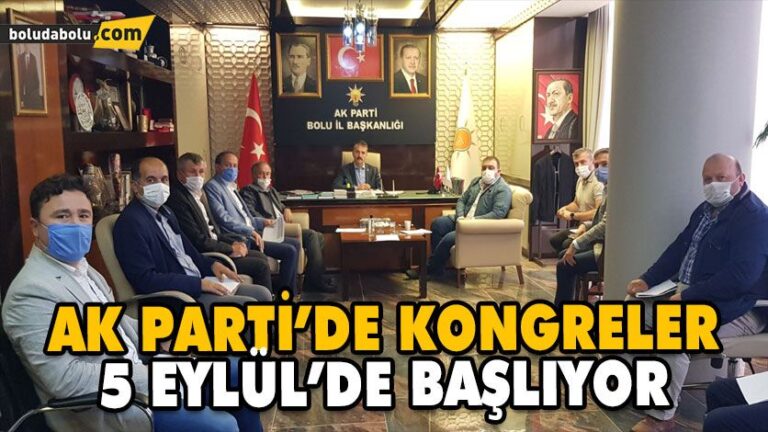 AK Parti’de kongreler 5 Eylül’de başlıyor