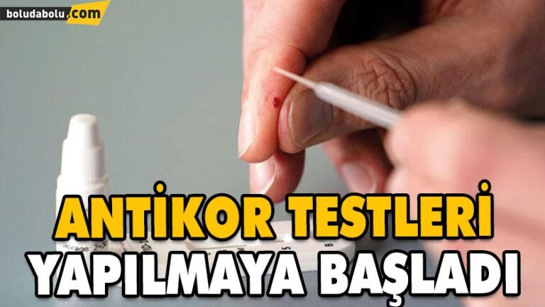 Antikor Testleri Yapılmaya Başladı