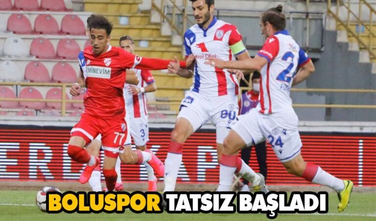 Boluspor tatsız başladı