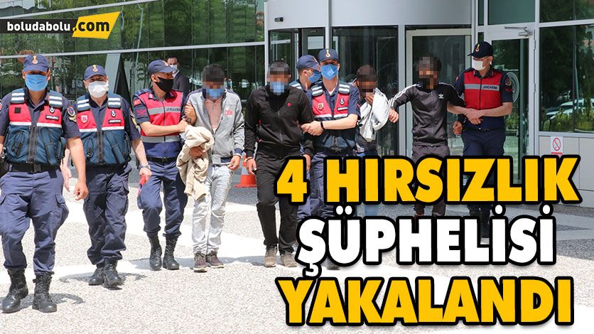 Hırsızlık şüphelisi 4 kişi yakalandı Hırsızlık şüphelisi 4 kişi yakalandı