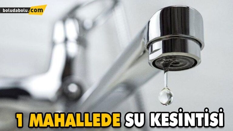 DİKKAT O MAHALLEDE SULAR KESİLECEK!