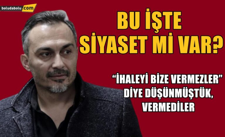 “İhaleyi bizi vermezler” demiştik, vermediler!