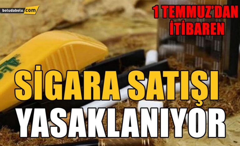 Sigara satışı 1 temmuz’dan itibaren yasaklanıyor