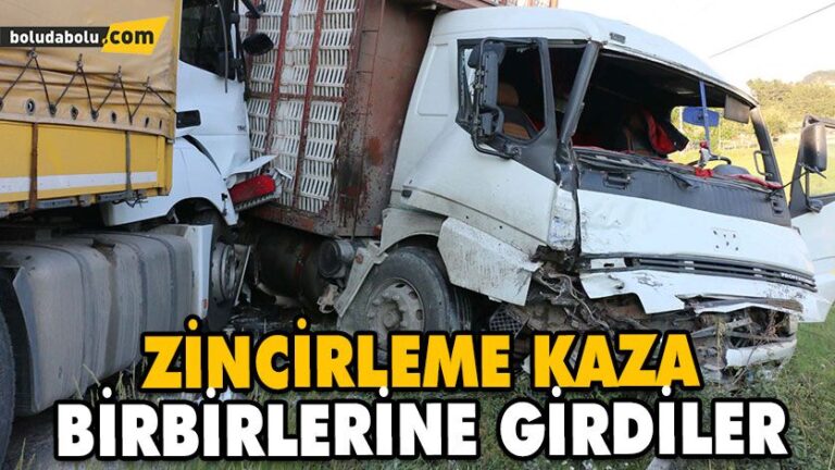 Mudurnu’da Zincirleme Trafik Kazası: 1 Yaralı