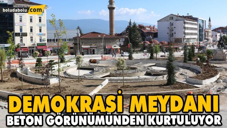 Demokrasi Meydanı Beton Görünümünden Kurtuluyor