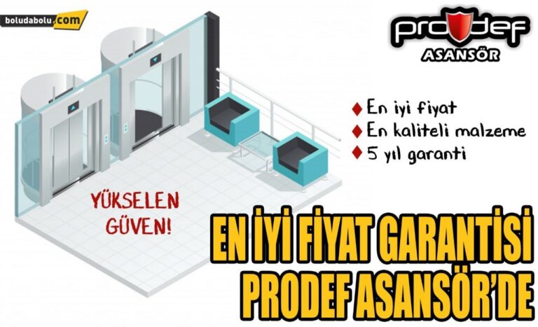 PRODEF ASANSÖR’DEN TAKSİT İMKANI