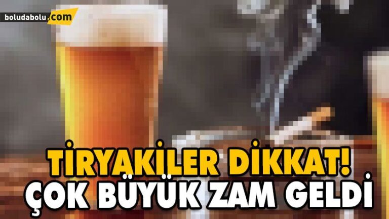 Sigara ve alkole zam geldi!