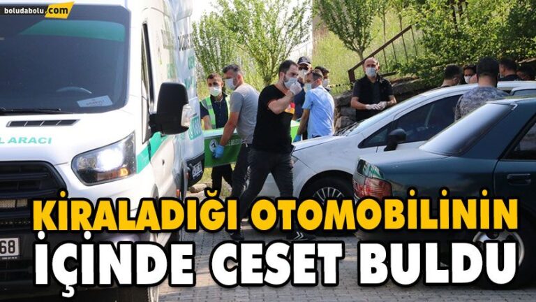 Kiraladığı otomobilinin içinde ceset buldu