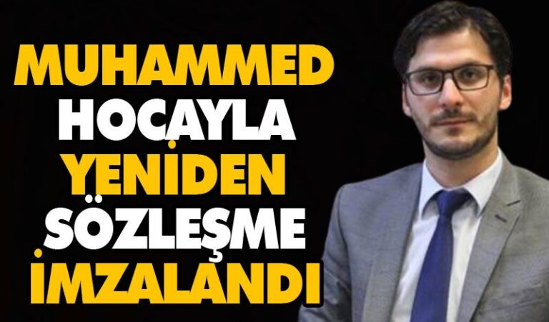 Muhammed Hocayla Yeniden Sözleşme İmzalandı