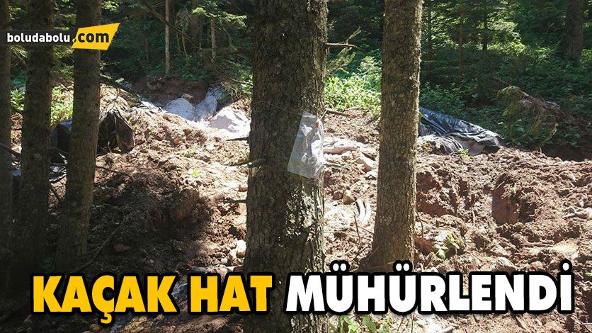 Kaçak hat mühürlendi Kaçak hat mühürlendi