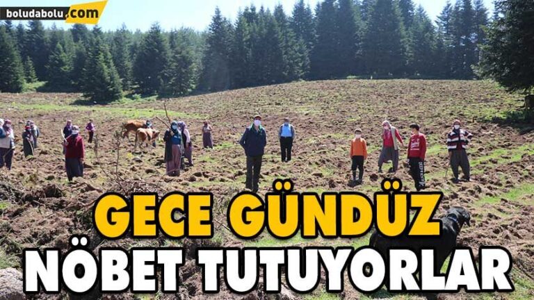 GECE GÜNDÜZ NÖBET TUTUYORLAR