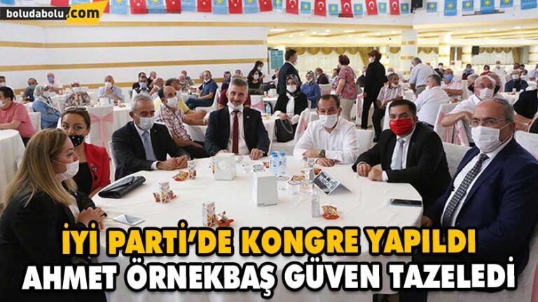 İyi Parti Bolu İl Kongresi Yapıldı