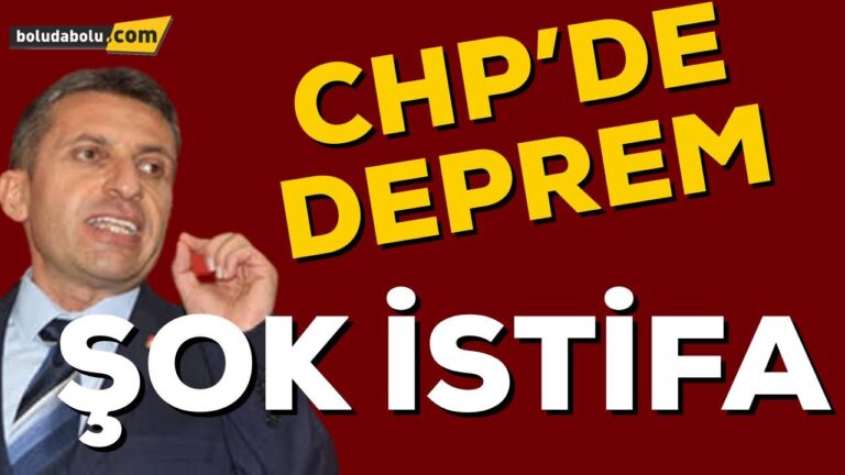 CHP’de şok istifa