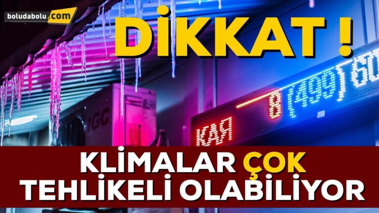 Klimalardaki tehlike