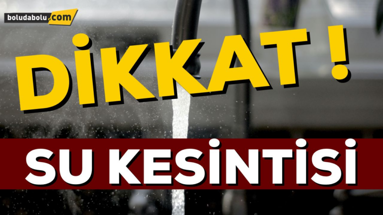 Bazı mahallelerde su kesintisi