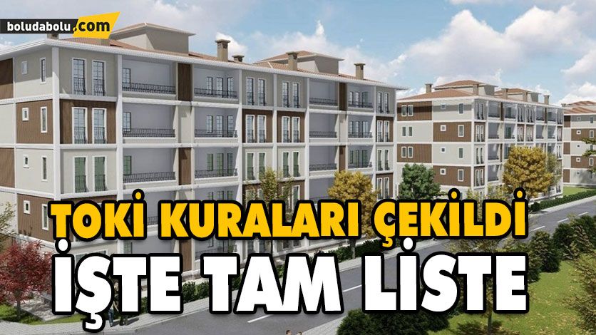 TOKİ BOLU KURA ÇEKİMİ YAPILDI TOKİ BOLU KURA ÇEKİMİ YAPILDI