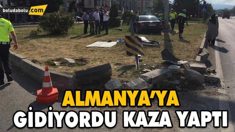 OTOBÜSE ÇARPMAMAK İÇİN REFÜJE ÇIKTI