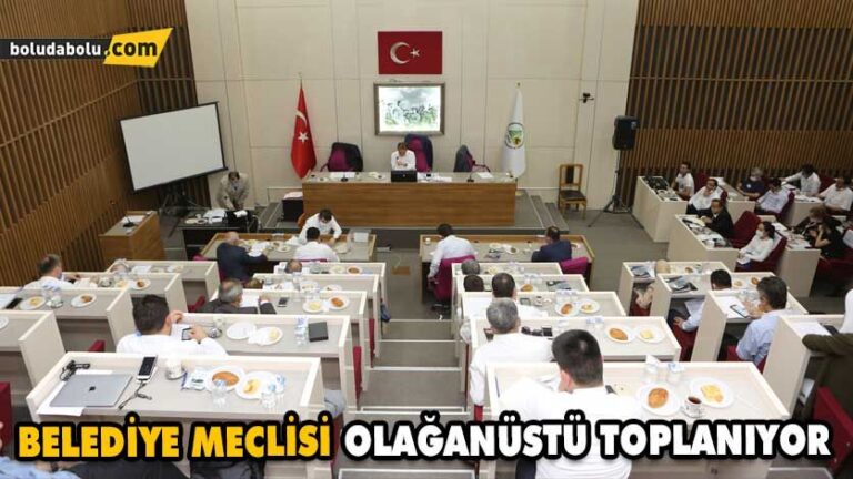 BELEDİYE MECLİSİ OLAĞANÜSTÜ TOPLANIYOR