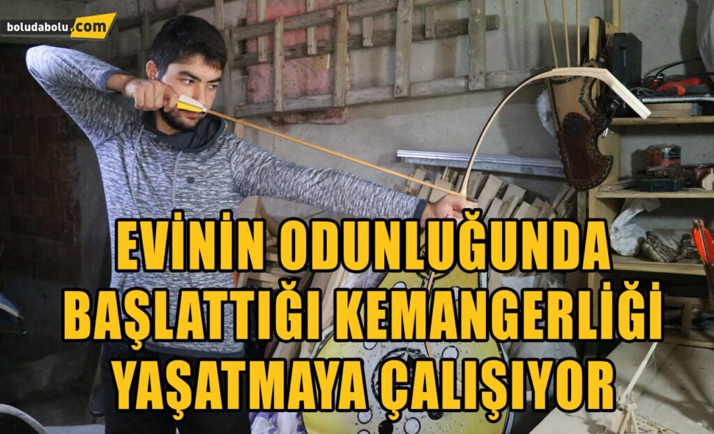 Evinin odunluğunda başladığı kemangerliği yaşatmaya çalışıyor Evinin odunluğunda başladığı kemangerliği yaşatmaya çalışıyor