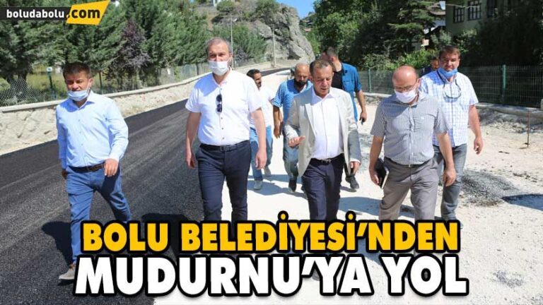 BOLU BELEDİYESİ’NDEN MUDURNU’YA YOL
