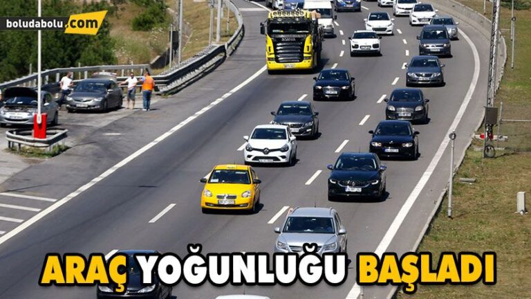 TATİLCİLERİN BAYRAM YOLCULUĞU BAŞLADI