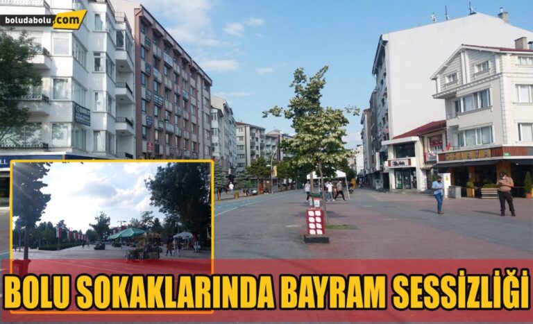Bolu sokaklarında bayram sessizliği