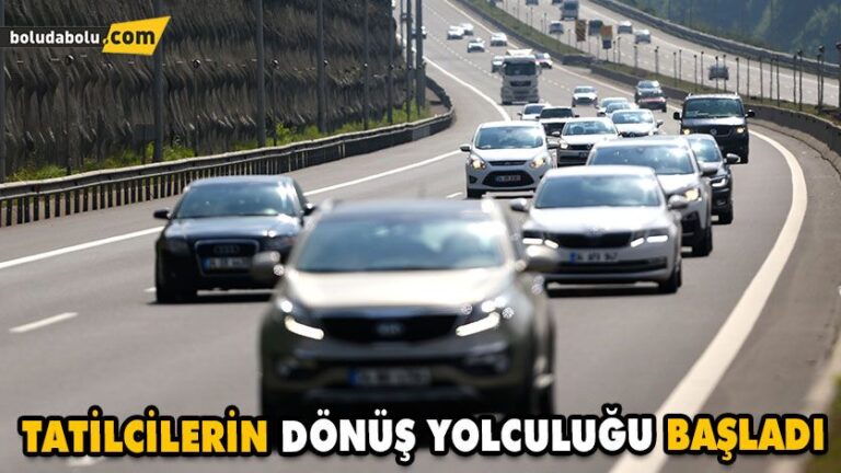 TATİLCİLERİN DÖNÜŞ YOLCULUĞU BAŞLADI