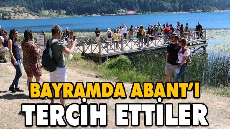 Abant bayram tatilinde doğaseverlerin uğrak noktası oldu