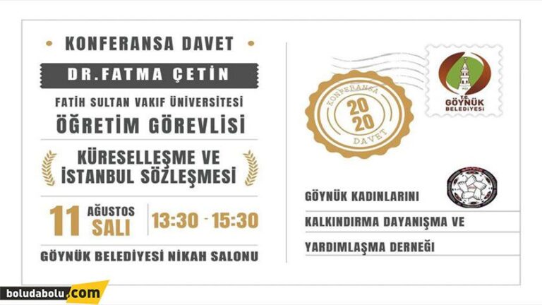 İSTANBUL SÖZLEŞMESİ GÖYNÜK’TE KONUŞULACAK